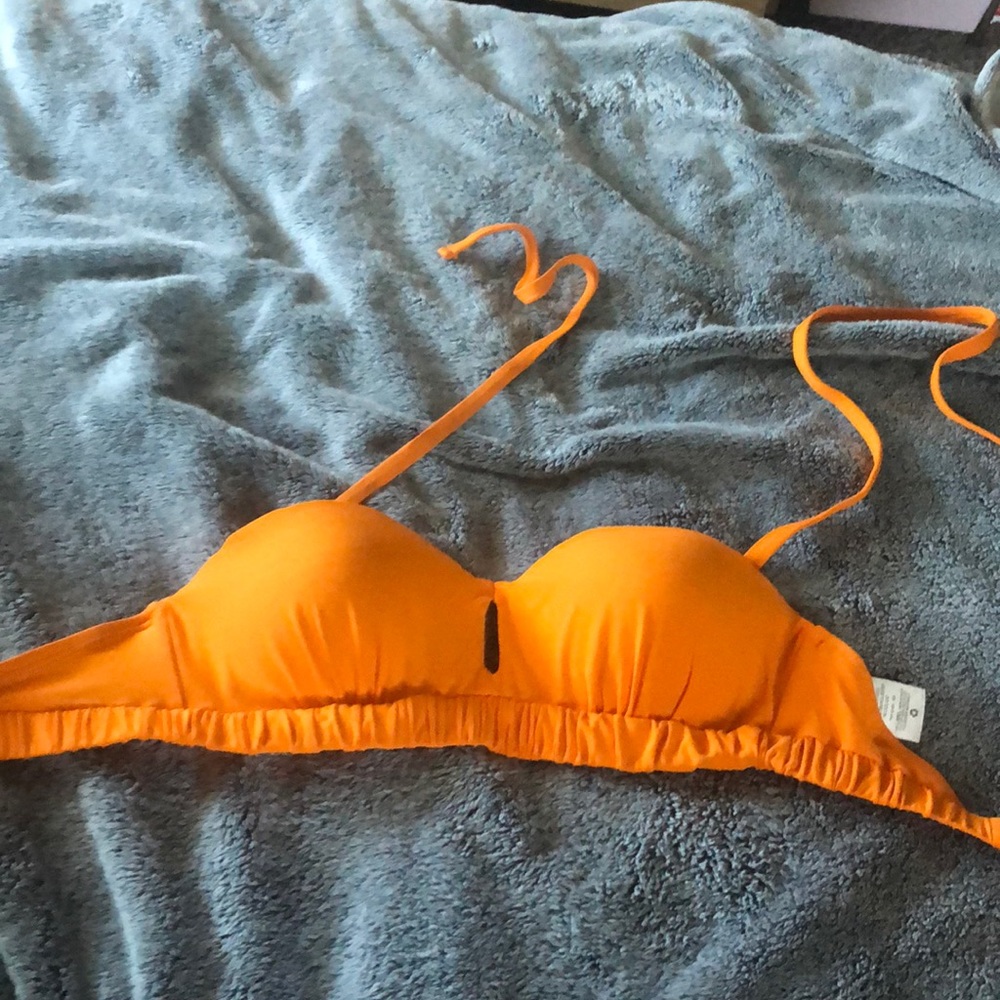 Orange bikini top worn once!